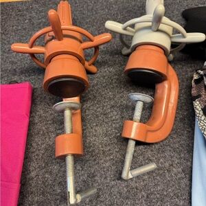 Kids Orange Clamp-On Toy Holder - Durable Kids Accessory